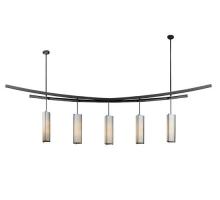 Meyda Black 115762 - 139"L Solaris 5 LT Pendant