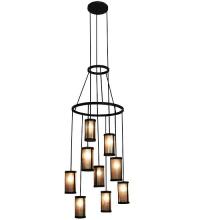 Meyda Black 115771 - 35"W Cartier 9 LT Chandelier