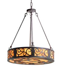 Meyda Black 115790 - 24" Wide Dean Inverted Pendant