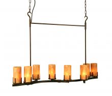 Meyda Black 115870 - 52" Long Cero 8 Light Oblong Chandelier