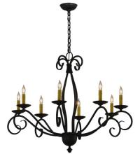 Meyda Black 115923 - 36"W Sienna 8 LT Chandelier