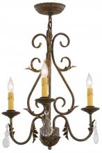 Meyda Black 115925 - 18" Wide French Elegance 3 Light Chandelier