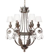 Meyda Black 115984 - 26" Wide Antonia 6 Light Chandelier