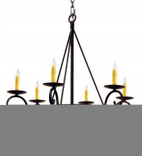 Meyda Black 115989 - 32" Wide Estrella 6 Light Chandelier