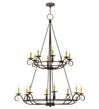 Meyda Black 116031 - 45"W Estrella 16 LT Two Tier Chandelier