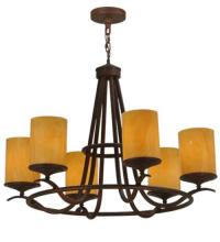 Meyda Black 116258 - 36" Wide Octavia 6 LT Chandelier