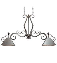 Meyda Black 116516 - 48" Long Pedra 2 Light Island Pendant