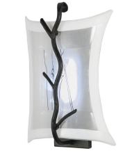 Meyda Black 116753 - 10" Wide Twigs LED Fused Glass Wall Sconce