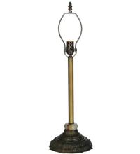 Meyda Black 11676 - 16.5"H Reeded Column Table Base