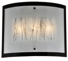 Meyda Black 116897 - 24" Wide Fused Glass Twigs Glass Wall Sconce