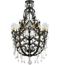 Meyda Black 117280 - 48"W French Baroque 16 LT Chandelier