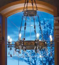 Meyda Black 117514 - 48" Wide Filomena 8 Light Chandelier