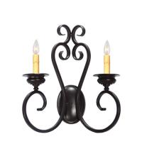 Meyda Black 117530 - 17" Wide Fernando 2 Light Wall Sconce