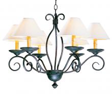 Meyda Black 117670 - 26" Wide Sienna 6 Light Chandelier