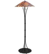 Meyda Black 117751 - 65"H Marina Fused Glass Floor Lamp