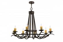 Meyda Black 117861 - 48"L Octavia 8 LT Oblong Chandelier