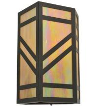 Meyda Black 117910 - 10.5"W Santa Fe Wall Sconce