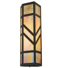 Meyda Black 117912 - 7"W Santa Fe Wall Sconce