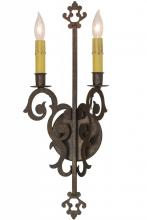 Meyda Black 117925 - 8"W Aneila 2 LT Wall Sconce