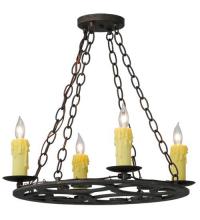 Meyda Black 118125 - 20" Wide Ashley 4 LT Chandelier