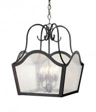 Meyda Black 118186 - 16" Wide Terena 4 Light Pendant