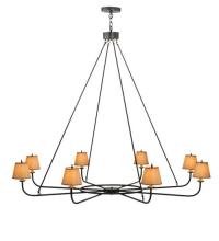 Meyda Black 118614 - 62"W Brach Ring 8 LT Chandelier