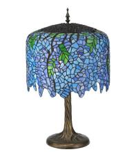 Meyda Black 118689 - 28" High Tiffany Wisteria Table Lamp