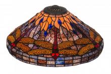 Meyda Black 118711 - 17"W Tiffany Hanginghead Dragonfly Cone Shade