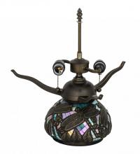 Meyda Black 118748 - 16" High Mosaic Dragonfly 2 Light Table Base