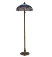 Meyda Black 118843 - 60"H Tiffany Hanginghead Dragonfly Floor Lamp