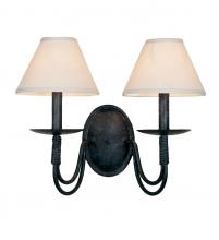 Meyda Black 119083 - 16" Wide Bell 2 Light Wall Sconce