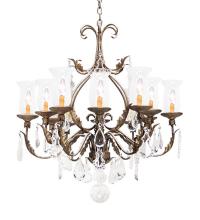 Meyda Black 119105 - 36" Wide French Elegance 12 Light Crystal Chandelier