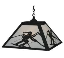 Meyda Black 119187 - 25"Sq Alpine Pendant