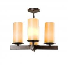 Meyda Black 119463 - 18" Wide Dante 4 Light Chandelier