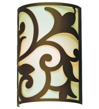 Meyda Black 119503 - 8" Wide Rickard Wall Sconce