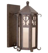 Meyda Black 120187 - 9"W Caprice Lantern Wall Sconce