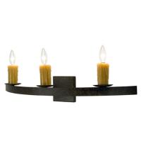 Meyda Black 120219 - 30" Wide Lakeshore 3 Light Wall Sconce