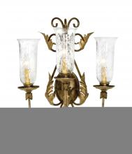 Meyda Black 120226 - 21" Wide French Elegance 3 Light Wall Sconce