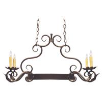 Meyda Black 120245 - 32" Long Eloise 4 Light Pot Rack