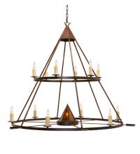 Meyda Black 120282 - 60" Wide Desert Arrow Two Tier Chandelier