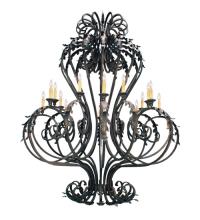 Meyda Black 120427 - 72" Wide Josephine 16 Light Chandelier