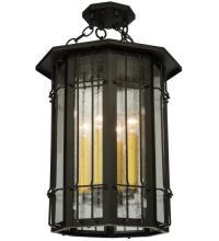 Meyda Black 120513 - 16"W West Albany 4 LT Pendant