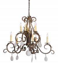 Meyda Black 120832 - 32" Wide Anassa 10 Light Chandelier