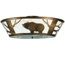 Meyda Black 121113 - 47" Wide Grizzly Bear on the Loose LED Flushmount