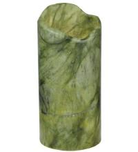 Meyda Black 121496 - 3.5"W Cylindre Green Jadestone Shade