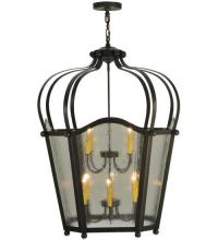 Meyda Black 121582 - 33"W Citadel 10 LT Pendant