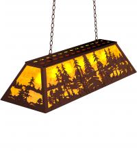 Meyda Black 121583 - 48" Long Tall Pines Oblong Pendant