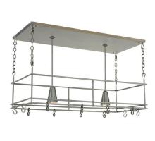 Meyda Black 121711 - 48"L Spartan Pot Rack