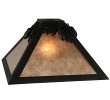 Meyda Black 122863 - 11.5"Sq Oak Leaf & Acorn Shade