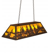 Meyda Black 123151 - 48" Long Tall Pines Oblong Pendant